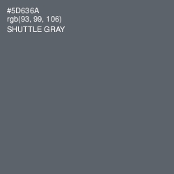 #5D636A - Shuttle Gray Color Image